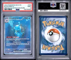 Pokemon TCG Scarlet & Violet 151 Blastoise EX Special Illustration Rare PSA 9 - Image 3