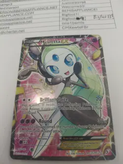Meloetta EX (Full Art) RC25/RC25 Legendary Treasures: Radiant Collection Holo - Image 1