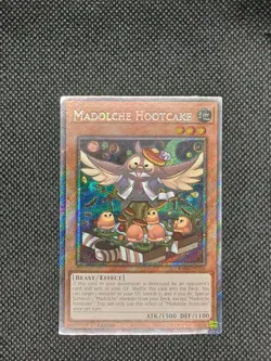 Madolche Hootcake 1st Edition Platinum Secret Rare RA04-EN206 Yu-Gi-Oh - Image 1