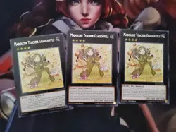 3x MADOLCHE TEACHER GLASSOUFFLE 1st DANE-EN039 RARE YUGIOH NM / UNPLAYED - Image 1