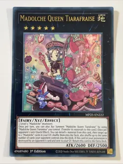 Madolche Queen Tiarafraise 1st Edition Ultra Rare MP25-EN222 Yu-Gi-Oh! - Image 1
