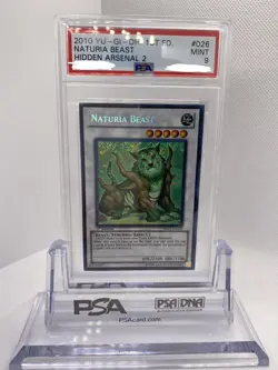 yugioh naturia beast 1st ed PSA 9 NO POP 10 HA02 Hidden Arsenal - Image 1