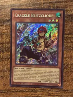 Yu-Gi-Oh! Chaos Origins 1st Edition CORI-EN012 Crackle Blitzclique Secret Rare - Image 1