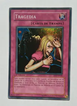 YuGiOh - Tragedy (Spanish) - RDS-SP049 1st Edition - Super Rare Holo - LP - Image 1