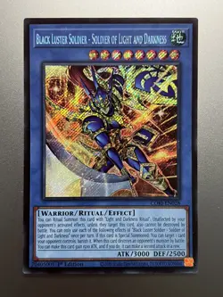 Yugioh - Black Luster Soldier - Soldier of Light and Darkness Secret Rare CORI - Image 1