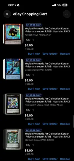 Yugioh Prismatic Art Collection Korean -Prismatic secret RARE- Near Mint 35 - Image 1