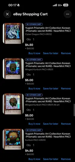 Yugioh Prismatic Art Collection Korean -Prismatic secret RARE- Near Mint 35 - Image 2