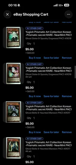 Yugioh Prismatic Art Collection Korean -Prismatic secret RARE- Near Mint 35 - Image 5