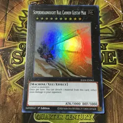 Yugioh Superdreadnought Rail Cannon Gustav Max RA04-EN063 Super Rare 1st NM/M - Image 1