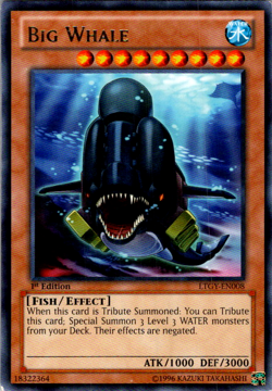 Yu-Gi-Oh! Big Whale LTGY-EN008 Lord of the Tachyon Galaxy 1st Edition LP/MP - Image 1