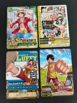 One Piece Berry Match Monkey D Luffy Promo Card Lot Strong World Japan 4 eb405 - Image 1