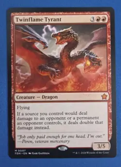 Twinflame Tyrant NM - Mythic (M) - Foundations 97 - Magic The Gathering MTG Card - Image 1