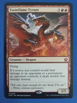 Twinflame Tyrant NM - Mythic (M) - Foundations 97 - Magic The Gathering MTG Card - Image 3
