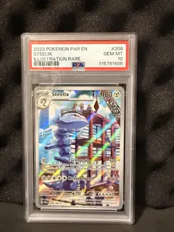 Steelix 208/182 Paradox Rift Illustration Rare Holo Pokemon TCG Card PSA 10 - Image 1