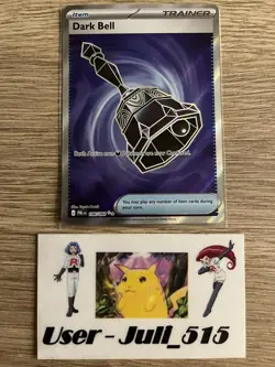 Pokemon TCG Card - Dark Bell 106/084 Full Art Pitch Black: Near Mint Pack Fresh - Image 1