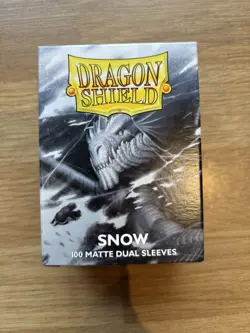 Dragon Shield - 100 Standard Sized Card Sleeves - Snow - Dual Matte - Image 1
