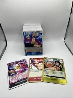 One Piece TCG 130 Card Lot C/U/R - Image 1
