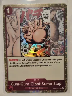Bandai One Piece Card Game Gum-Gum Giant Sumo Slap Event ST10-015 EN - Image 1