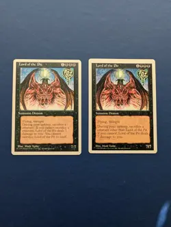 MTG Lord of the Pit X2: Fourth Edition – EX - Image 1