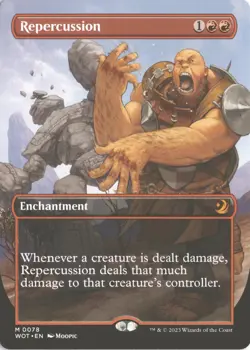 MTG Repercussion (Non-Foil Anime Borderless) (78) WOE: Enchanting Tales NM - Image 1