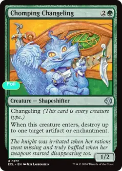 Chomping Changeling - Foil - ECL - 172 NM/LP - Image 1