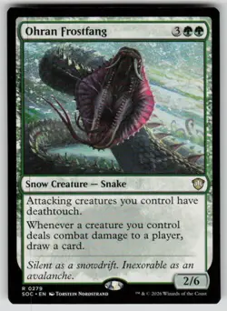 Ohran Frostfang Rare Commander: Secrets of Strixhaven 279 MTG Near Mint 2026 - Image 1