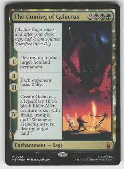The Coming of Galactus 212 Marvel Super Heroes MTG Foil NM - Image 1