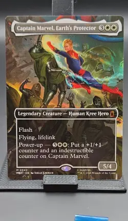 Captain Marvel, Earth's Protector (Borderless) (0342) Marvel Super Heroes... - Image 1