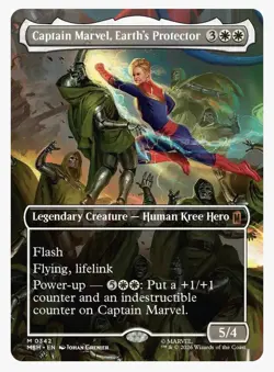 Captain Marvel, Earth's Protector (Borderless) Marvel Super Heroes Regular - Image 1