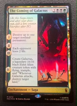 The Coming of Galactus - FOIL- 212 Marvel Super Heroes Magic the Gathering - Image 1