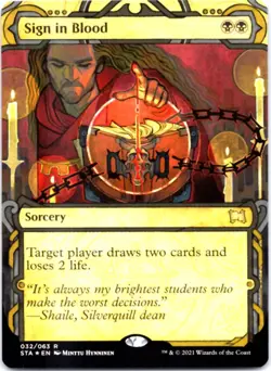 Sign in Blood (Foil Etched) Strixhaven: Mystical Archives, 32 NM - Image 1