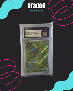 CGC Pristine 10 Bulbasaur 166/165 Japanese 151 Art Rare - Image 1