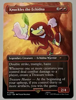MTG Secret Lair Drop Knuckles the Echidna Legendary Creature MYTHIC REGULAR 2082 - Image 1