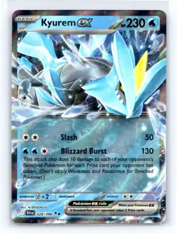 Kyurem EX 028/086 - SV: Black Bolt Ultra Rare NM Pokemon TCG English A - Image 1