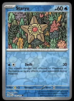 STARYU - 120/165 Common 151 Pokemon Reverse Holo NM - Image 1
