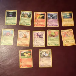 Nintendo Pokemon TCG English 2004 11 Card Lot Non-Holo EX Oddish Cyndaquil - Image 1