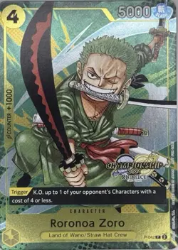 Roronoa Zoro (CS 2024 Event Pack) P-042 One Piece Promotion Cards Foil - Image 1
