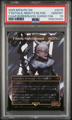 Y'shtola, Night's Blessed (Borderless) (Surge Foil) Final Fantasy PSA 10 MTG - Image 1