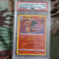 Mewtwo CHARIZARD SM226 PSA 7 HOLO BLACK STAR PROMO Base Pokemon Graded Card - Image 2