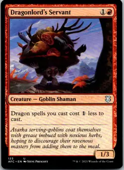 Dragonlord's Servant U Commander: Adventures in the Forgotten Realms 123 NM - Image 1