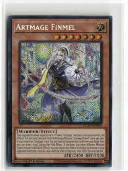 Yugioh Artmage Finmel DUAD-EN009 Secret Rare 1st Ed NM - Image 1