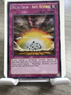 Delta Crow - Anti Reverse [LC5D-EN140] Secret Rare 1st Edition NM Yugioh! - Image 1