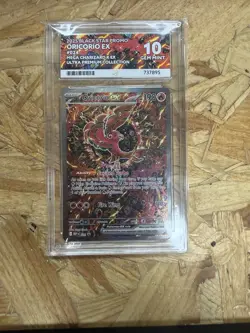Pokemon Oricorio ex #024 Black Star Promo ACE 10 Gem Mint Mega Charizard EX UPC - Image 1