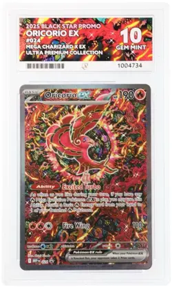 Ace 10 Oricorio EX 024 UPC Black Star Promo Gem Mint Pokemon - Image 1