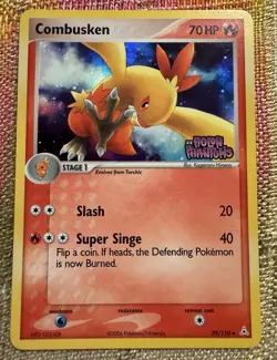 Pokemon TCG EX Holon Phantoms Combusken 39/110 Reverse Holo Stamped - Image 1