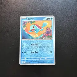 Pokemon TCG - Squirtle 007/165 - Pokemon Center Stamped Promo - Image 1