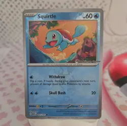 Pokemon TCG - Squirtle 007/165 - Pokemon Center Stamped Promo - Image 1