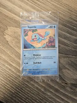 Pokemon Center Squirtle Stamped Promo Card Sealed 007/165 Pokemon TCG - Image 1