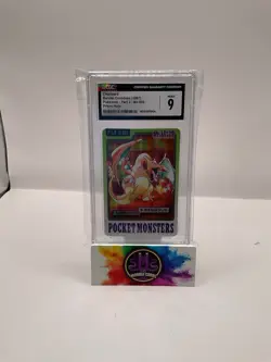CGC 9 Mint Pokemon Charizard Carddass Prism Holo Part 3 - Image 1