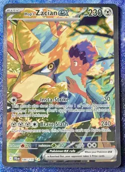 Hop's Zacian ex 186/159 SIR Journey Together Pokemon TCG NM - Image 1